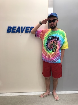 「MANASTASH（マナスタッシュ）のアイテム」を使った、すずき ともたかさん（メンズ・183cm）の春コーディネート