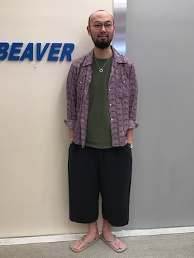 「Goodwear(Since1983)（グッドウェア）のアイテム」を使った、すずき ともたかさん（メンズ・183cm）の夏コーディネート