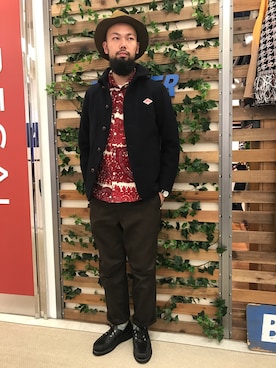 「ウールジャケット」｜すずき ともたかさん（メンズ・183cm）の秋コーディネート