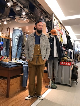 「TOPO DESIGNS（トポデザインズ）のアイテム」を使った、すずき ともたかさん（メンズ・183cm）の冬コーディネート