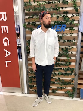 「SPELLBOUND（スペルバウンド）のアイテム」を使った、すずき ともたかさん（メンズ・183cm）の春コーディネート