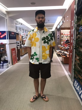 「aloha」｜すずき ともたかさん（メンズ・183cm）の夏コーディネート