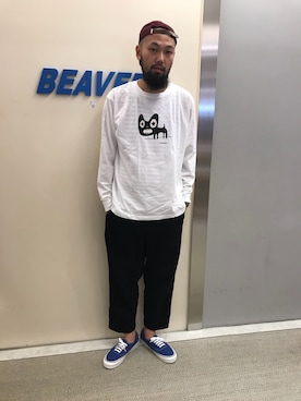 「BOHEMIANS（ボヘミアンズ）のアイテム」を使った、すずき ともたかさん（メンズ・183cm）の夏コーディネート