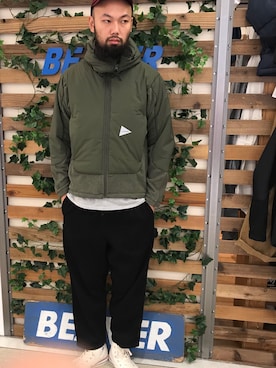 「アイテム（ブルゾン）」を使った、すずき ともたかさん（メンズ・183cm・30代）の秋コーディネート