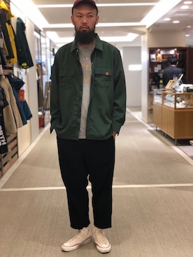 「池袋パルコ」｜すずき ともたかさん（メンズ・183cm）の秋コーディネート