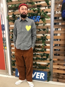 「SPELLBOUND（スペルバウンド）のアイテム」を使った、すずき ともたかさん（メンズ・183cm）の秋コーディネート