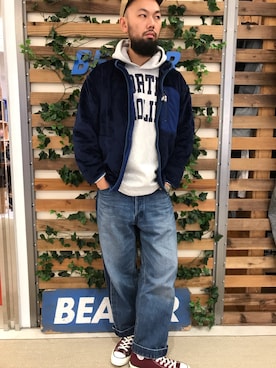 「rasox（ラソックス）のアイテム」を使った、すずき ともたかさん（メンズ・183cm）の秋コーディネート