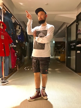 すずき ともたかさん（メンズ・183cm）の秋コーディネート