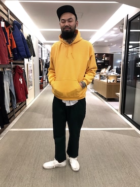 「TOWNCRAFT（タウンクラフト）のアイテム」を使った、すずき ともたかさん（メンズ・183cm）の冬コーディネート