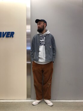 「アイテム（ブルゾン）」を使った、すずき ともたかさん（メンズ・183cm・30代）の冬コーディネート