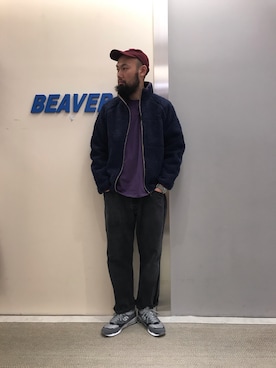 「アイテム（ブルゾン）」を使った、すずき ともたかさん（メンズ・183cm・30代）の冬コーディネート