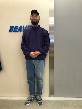 「MADE by sunny side up（サニーサイドアップ）のアイテム」を使った、すずき ともたかさん（メンズ・183cm）の春コーディネート