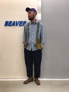 「KATO`（カトー）のアイテム」を使った、すずき ともたかさん（メンズ・183cm）の春コーディネート