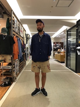 「ショーツスタイル」｜すずき ともたかさん（メンズ・183cm）の春コーディネート