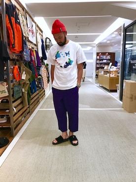 「ptarmigan（ターミガン）のアイテム」を使った、すずき ともたかさん（メンズ・183cm）の春コーディネート