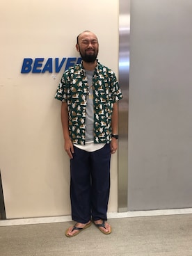 「KATO`（カトー）のアイテム」を使った、すずき ともたかさん（メンズ・183cm）の春コーディネート