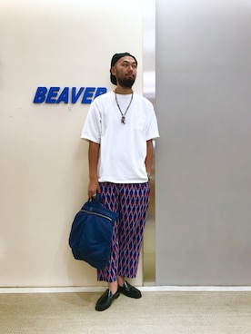 すずき ともたかさん(メンズ・183cm)の夏コーディネート