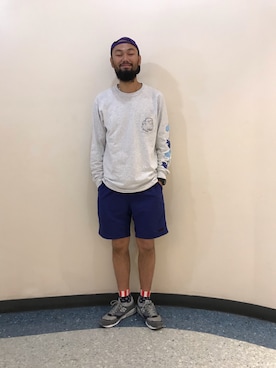 「ROSTER SOX（ロスターソックス）のアイテム」を使った、すずき ともたかさん（メンズ・183cm）の夏コーディネート