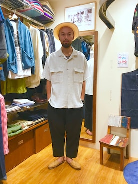 すずき ともたかさん(メンズ・183cm)の夏コーディネート