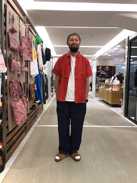 「KATO`（カトー）のアイテム」を使った、すずき ともたかさん（メンズ・183cm）の夏コーディネート