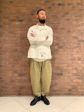 「PORTER CLASSIC（ポータークラシック）のアイテム」を使った、すずき ともたかさん（メンズ・183cm）の秋コーディネート