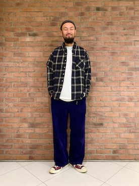 「MANASTASH（マナスタッシュ）のアイテム」を使った、すずき ともたかさん（メンズ・183cm）の秋コーディネート