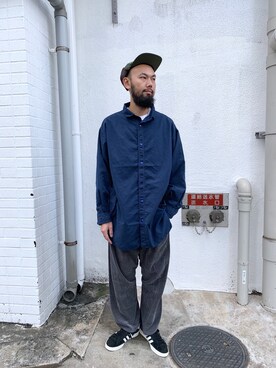 「キャルオーライン」｜すずき ともたかさん（メンズ・183cm）の秋コーディネート