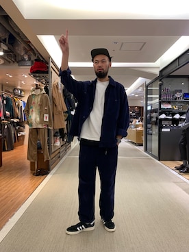 「アイテム（ブルゾン）」を使った、すずき ともたかさん（メンズ・183cm・30代）の秋コーディネート