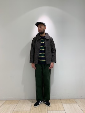 「アイテム（ブルゾン）」を使った、すずき ともたかさん（メンズ・183cm・30代）の秋コーディネート
