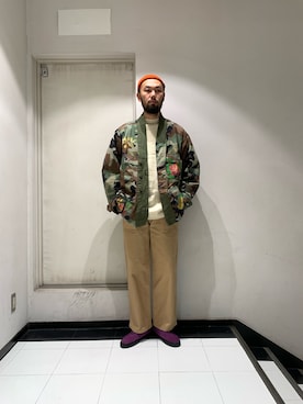 「BEAVER（ビーバー）のアイテム」を使った、すずき ともたかさん（メンズ・183cm）の秋コーディネート