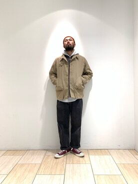 「アイテム（ブルゾン）」を使った、すずき ともたかさん（メンズ・183cm・30代）の秋コーディネート