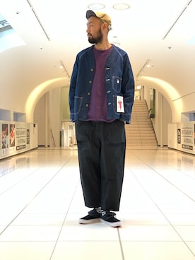 「アイテム（ブルゾン）」を使った、すずき ともたかさん（メンズ・183cm・30代）の冬コーディネート