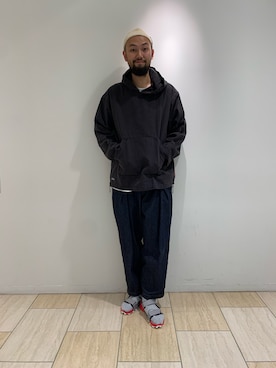「アイテム（ブルゾン）」を使った、すずき ともたかさん（メンズ・183cm・30代）の春コーディネート