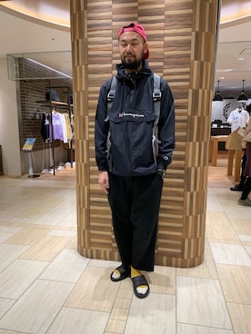 「アイテム（ブルゾン）」を使った、すずき ともたかさん（メンズ・183cm・30代）の春コーディネート