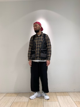 「CAL O LINE（キャルオーライン）のアイテム」を使った、すずき ともたかさん（メンズ・183cm）の春コーディネート