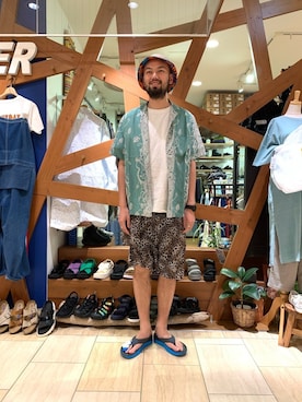 「WILD THINGS（ワイルドシングス）のアイテム（帽子）」を使った、すずき ともたかさん（メンズ・183cm）の春コーディネート
