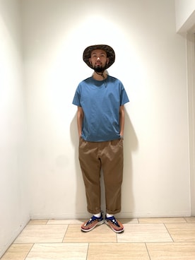 「F/CE. （エフシーイー）のアイテム」を使った、すずき ともたかさん（メンズ・183cm）の春コーディネート