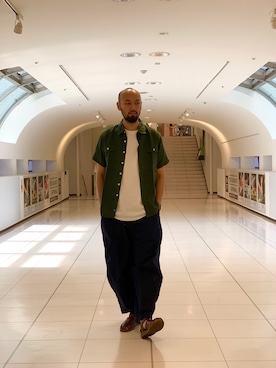 「KATO`（カトー）のアイテム」を使った、すずき ともたかさん（メンズ・183cm）の夏コーディネート