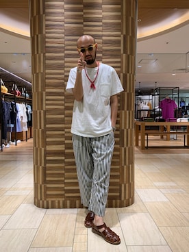 「アイテム（ファッション雑貨）」を使った、すずき ともたかさん（メンズ・183cm・30代）の夏コーディネート