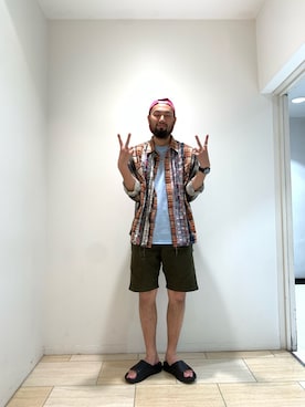 すずき ともたかさん（メンズ・183cm）の夏コーディネート