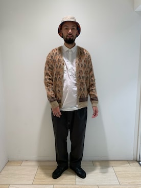 「WILD THINGS（ワイルドシングス）のアイテム（帽子）」を使った、すずき ともたかさん（メンズ・183cm）の夏コーディネート