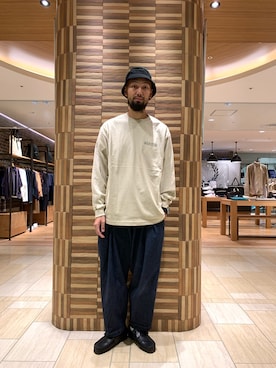 「ROSTER SOX（ロスターソックス）のアイテム」を使った、すずき ともたかさん（メンズ・183cm）の秋コーディネート