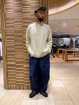 「POLeR OUTDOOR STUFF（ポーラーアウトドアスタッフ）のアイテム」を使った、すずき ともたかさん（メンズ・183cm）の秋コーディネート