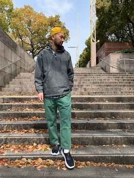 「アイテム（ブルゾン）」を使った、すずき ともたかさん（メンズ・183cm・30代）の春コーディネート
