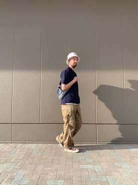 「アイテム（ポロシャツ）」を使った、すずき ともたかさん（メンズ・183cm・30代）の春コーディネート