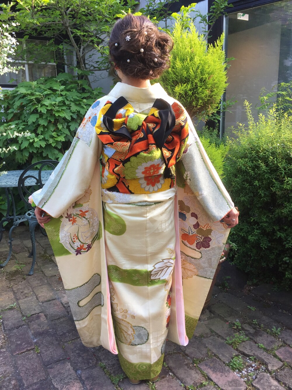 「結婚式、振袖」｜「その他セレクトのアイテム（浴衣、その他）」を使った、しおぴさん（レディース・148cm）の春コーディネートの1枚目の写真