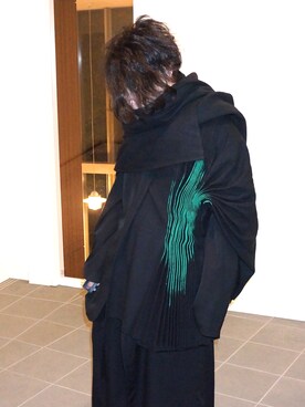 「Yohji Yamamoto（ヨウジヤマモト）のアイテム（その他アウター）」を使った、Masahikoさん（メンズ・160cm）の秋コーディネート
