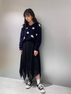 「ラクーンニット」｜MIOさん（レディース・156cm）の秋コーディネート
