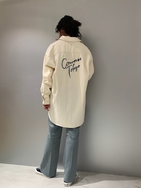 「CONVERSE TOKYO（コンバーストウキョウ）のアイテム」を使った、MIOさん（レディース・156cm）の冬コーディネート