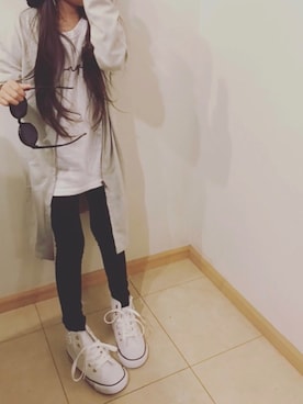 「H&M（エイチ・アンド・エム）のアイテム（その他パンツ）」を使った、yuniiiii0130さん（キッズ・110cm）の秋コーディネート